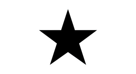 Stylized pixelated star silhouette on black background