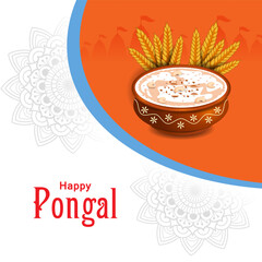 Happy Pongal holiday religious festival celebration background
