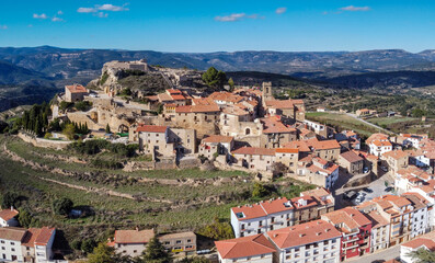 Fototapeta premium Culla village, the most beautiful villages in Spain, Alto Maestrazgo region, province of Castellón, Valencian Community, Spain