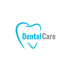 Dental care icon logo design template