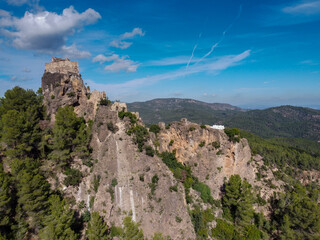 Mauz Castle, 12th century, Sierra de Espadán Natural Park, municipality of Sueras, Castellón, Valencian Community, Spain