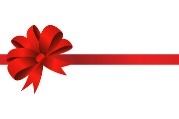 Red Ribbon and Bow Decoration for Christmas, Birthday and Present Gift Wrapping