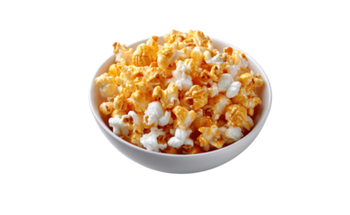 Popcorn Delight: A delightful image of popcorn kernels in a bowl. Each fluffy piece offers a burst of flavor, popcorn presents a snack time