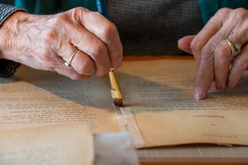 restoring old valuable paper