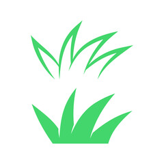Set of Grass icon flat vector design