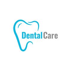 Dental care icon logo design template