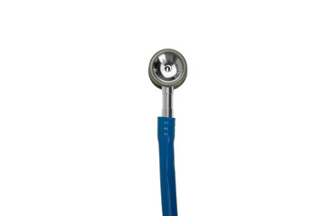 Stethoscope for patient exams, close-up, isolated on white, PNG