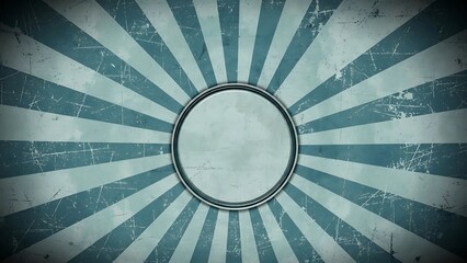 Vintage Sunburst Background with Circular Frame for Text.