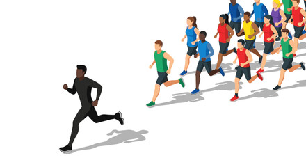 Leadership and diversity in marathon running for team building and motivation
