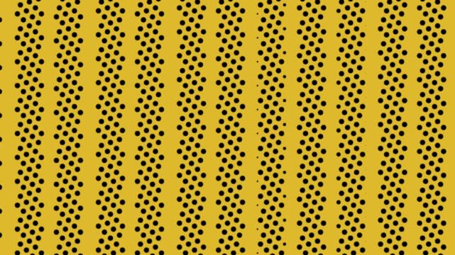 Abstract Wavy Dot Pattern Motion Background Loop. Retro comic halftone animation background