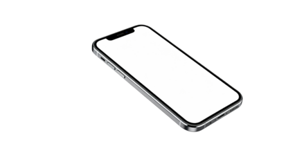 Smartphone design with a sleek black border and blank screen, showcasing modern technology and minimalism in mobile devices