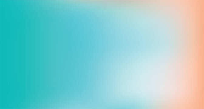 Light, gradient abstract orange and teal background.