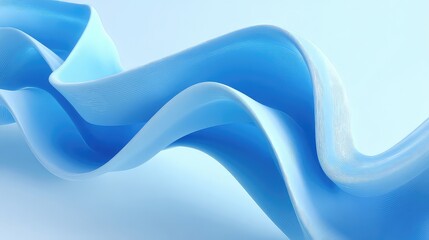 Modern blue flowing ribbon design adds a touch of elegance to your projects, great for backgrounds, banners, and websites, perfect for technology and design themes