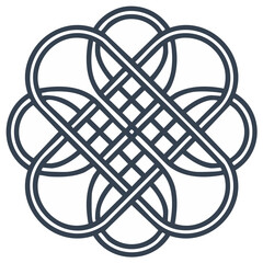 Intricate Celtic Knot Design Symbolizing Unity and Interconnection