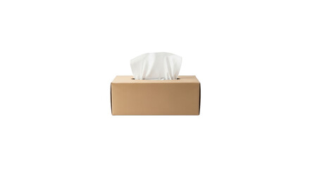 Tissue box isolated on transparent background