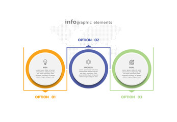 Vector infographic business template colorful design