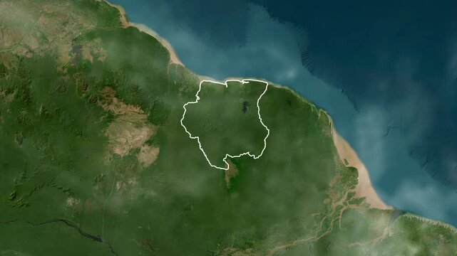 Suriname Country Animation 1080 footages