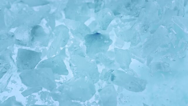 Super Slow Motion of Exploding Ice Shards . Filmed on High Speed Cinema Camera at 1000 FPS