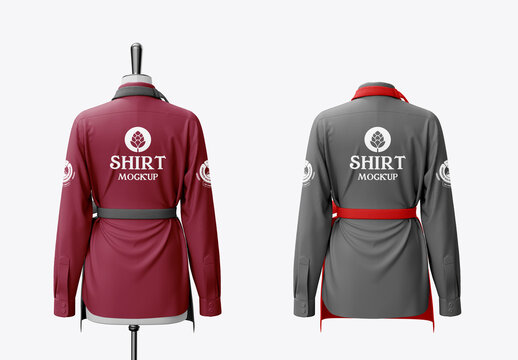 Cafe Staff Apron Mockup