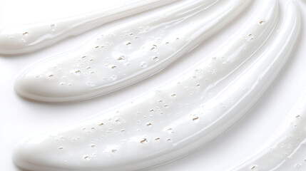 Luxurious white cosmetic cream texture with subtle particles, ideal for beauty and skincare product backgrounds, showcasing smooth consistency and moisturizing benefits