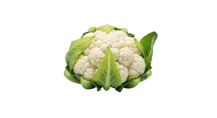 Fresh cauliflower isolated on transparent background