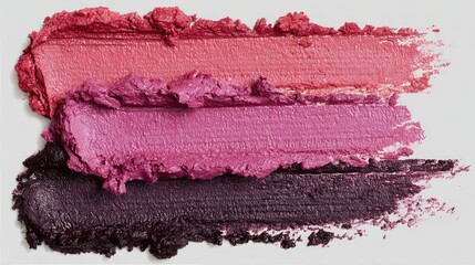 Striking lipstick swatches in vibrant shades of red, pink, and plum make a bold statement perfect for beauty blogs, cosmetics ads, or makeup tutorials that inspire confidence and glamour