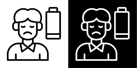 Tired Icon Set White Style Collection
