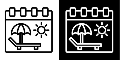 Holiday Icon Set White Style Collection
