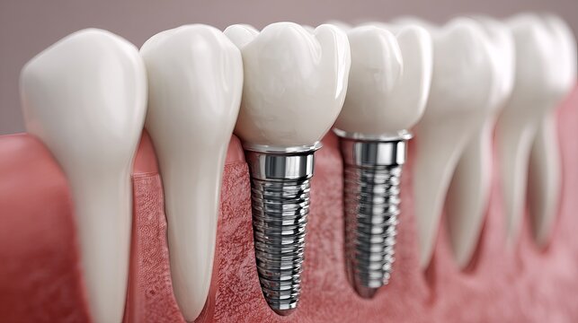 Achieve a confident smile with modern dental implants for lasting health and beauty, showing advanced technology improving oral care and tooth restoration