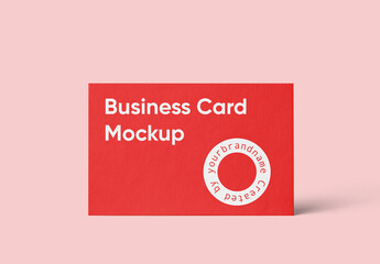 Standing Horizontal Card Mockup