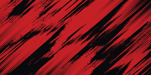 black red dragon decal brush fire volcano lava sakura Asia Japan anime style illustration sporty background banner style illustration. modern