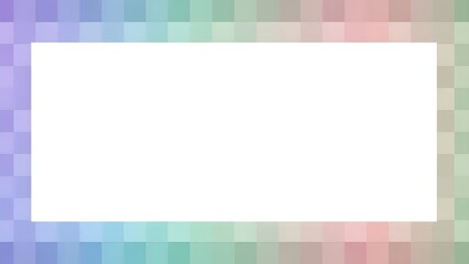 Pastel Pixel Frame with Blank Copy Space perfect for website banner, social media post, presentation slide, invitation card, flyer design, advertisement, text