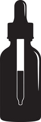 Dropper bottle pipette medical icon