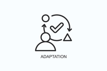 Adaptation Icon Or Logo Isolated Vector Illustration