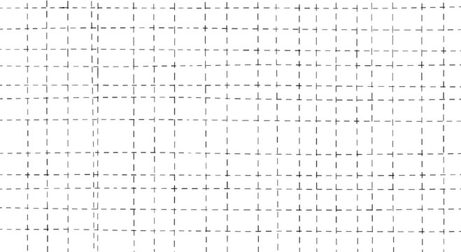 Minimalist monochrome background with a seamless grid of dashed lines creating a simple and clean technical drawing paper.