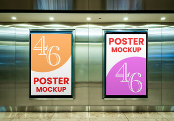 Double Citylight Mockup