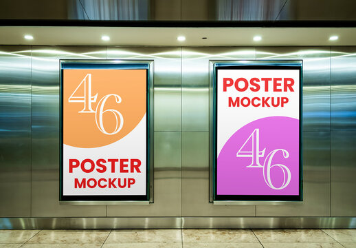 Double Citylight Mockup