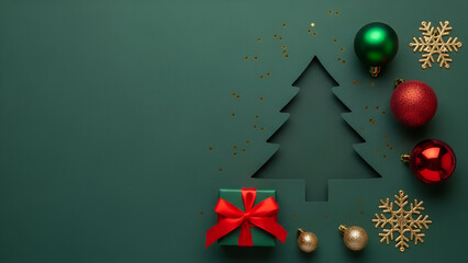 christmas tree with red ribbon