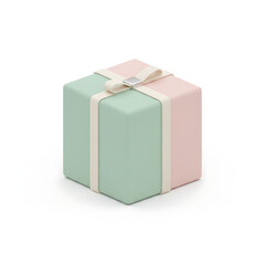3D Christmas gift box icon