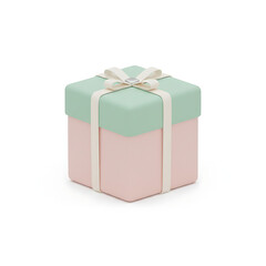 3D Christmas gift box icon