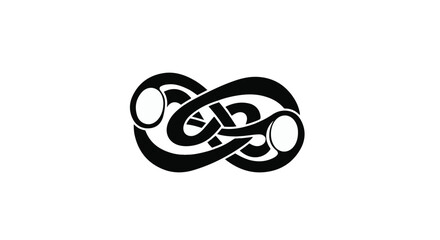 Intertwined infinity symbol representing endless connection and eternal bond