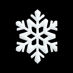 3D Snowflake icon