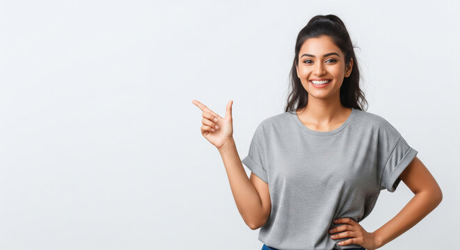 Young beautiful indian woman smiling