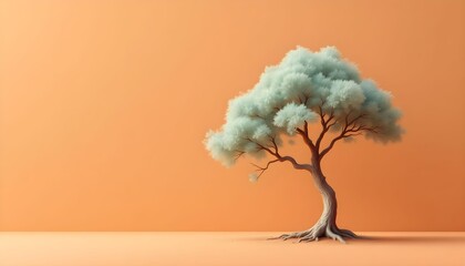 Winter wonderland scene featuring a decorated Christmas tree with colorful ornaments and twinkling lights in a cozy living room setting Generative AI