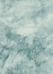 Blue watercolor gradient background. Blue sky and clouds art. Old blue abstract paper texture. 