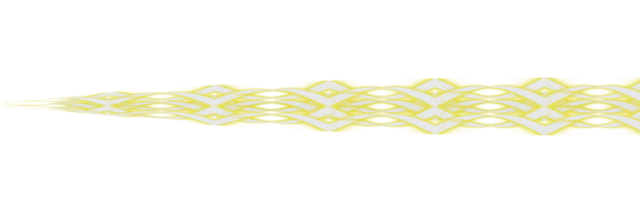 This image features a golden abstract symmetric wave pattern on a black background. The design appears fluid and dynamic, with mirrored curves and ribbon-like shapes forming a continuous ornamental 