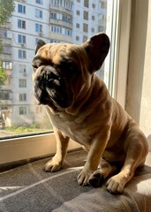 french bulldog in front