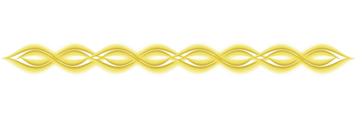 This image features a golden abstract symmetric wave pattern on a black background. The design appears fluid and dynamic, with mirrored curves and ribbon-like shapes forming a continuous ornamental 