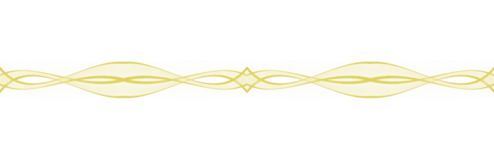 This image features a golden abstract symmetric wave pattern on a black background. The design appears fluid and dynamic, with mirrored curves and ribbon-like shapes forming a continuous ornamental 