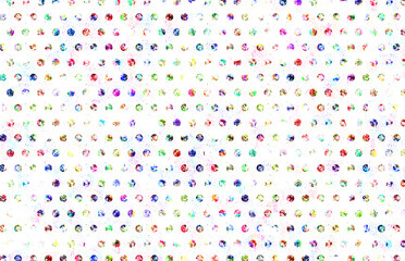 カラフルでビビッドなドットのパターン背景素材